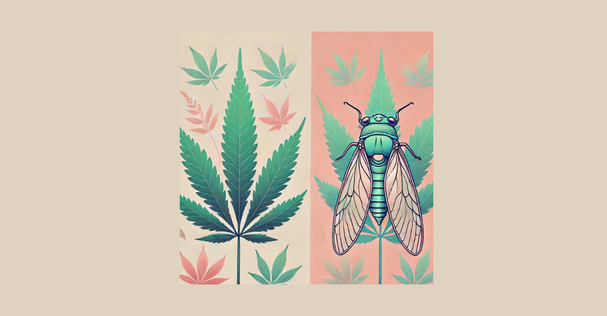 Leafhoppers on Cannabis